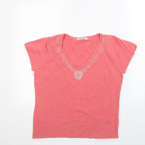 George Womens Pink   Basic Blouse Size 16
