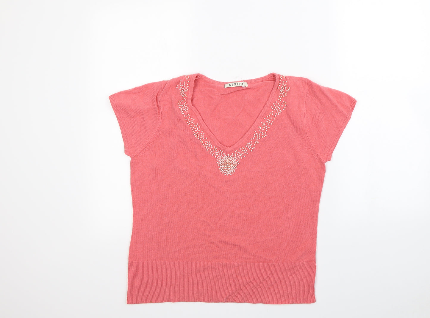 George Womens Pink   Basic Blouse Size 16