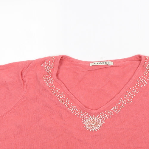 George Womens Pink   Basic Blouse Size 16