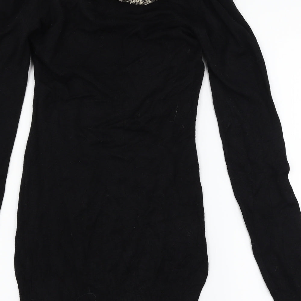 Jane Norman Womens Black   Pullover Jumper Size 12