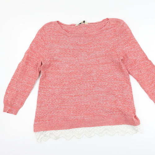 M&Co Womens Pink   Pullover Jumper Size 14
