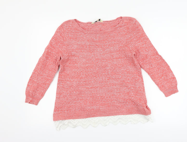 M&Co Womens Pink   Pullover Jumper Size 14