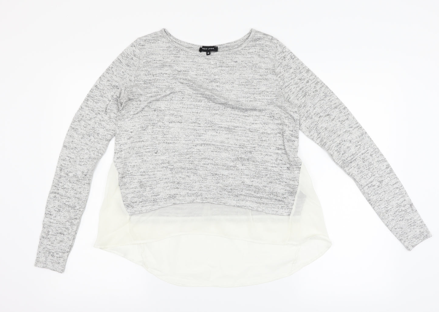 New Look Womens Silver   Pullover Jumper Size 10