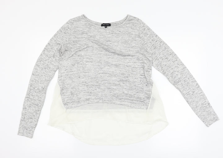 New Look Womens Silver   Pullover Jumper Size 10