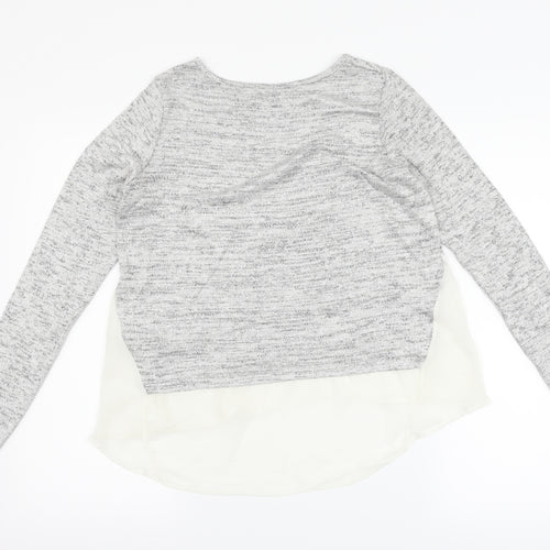 New Look Womens Silver   Pullover Jumper Size 10