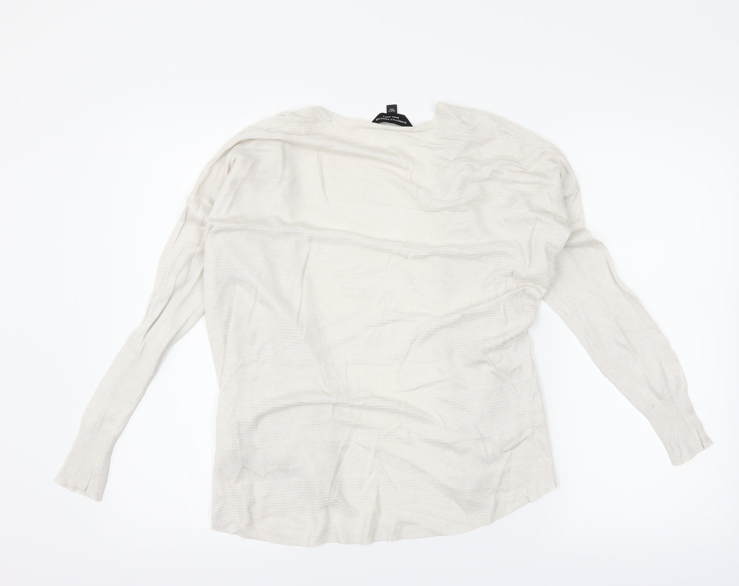 Dorothy Perkins Womens White   Cardigan Jumper Size S