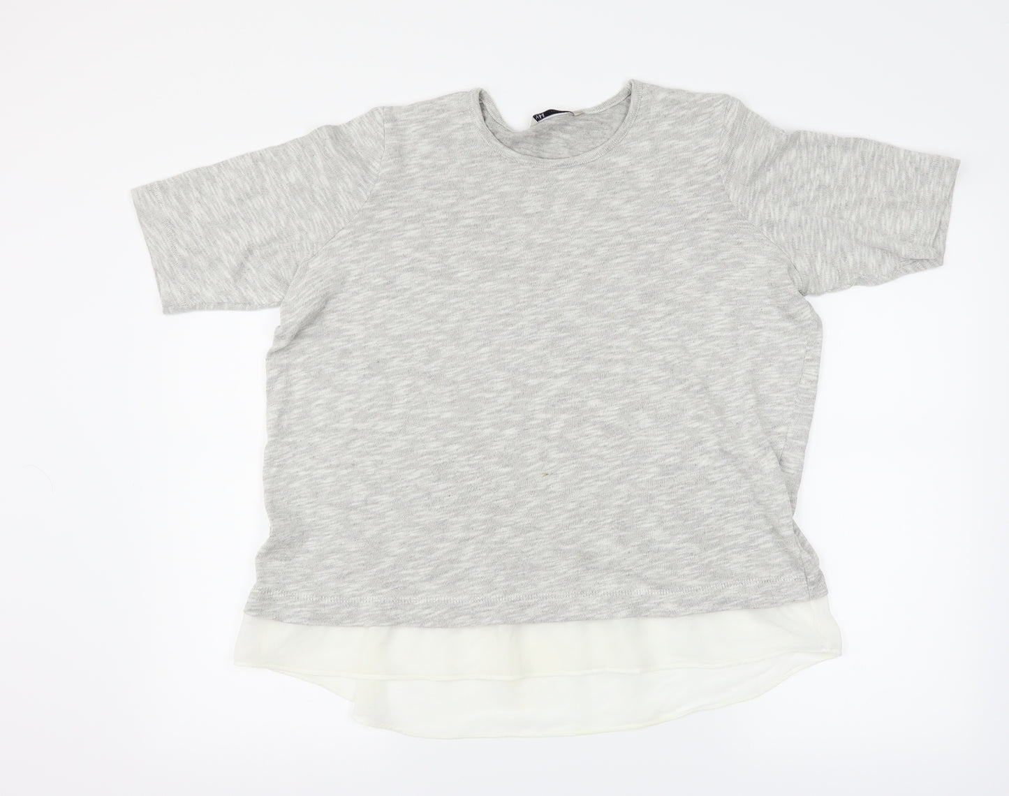 Marks and Spencer Womens Grey   Basic T-Shirt Size 18