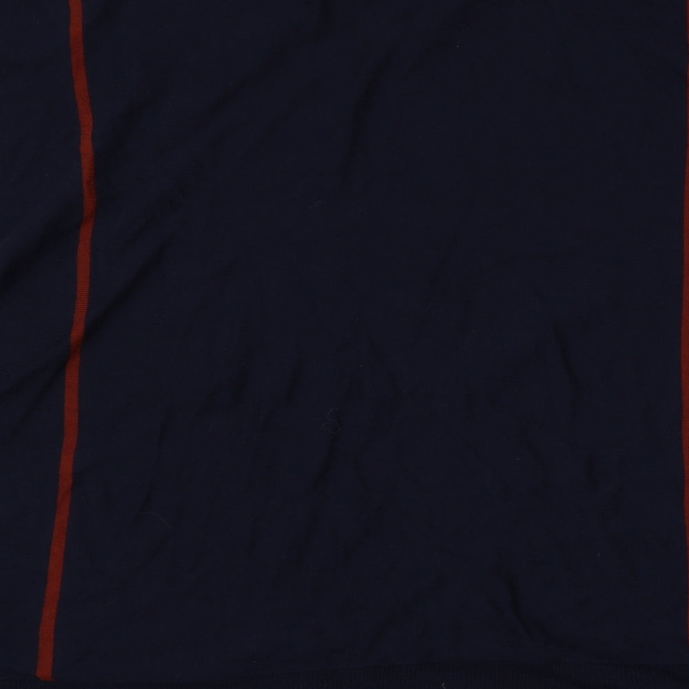 Papaya Womens Blue Striped  Basic T-Shirt Size S