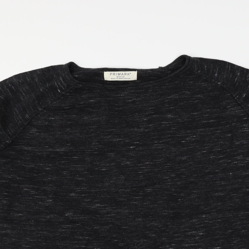 Primark Mens Black   Pullover Jumper Size M