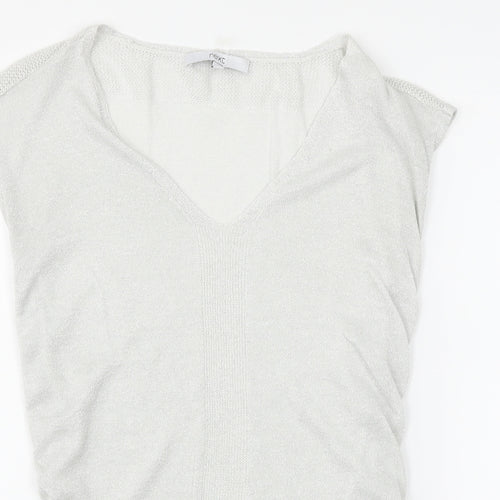 NEXT Womens Silver   Basic T-Shirt Size 6