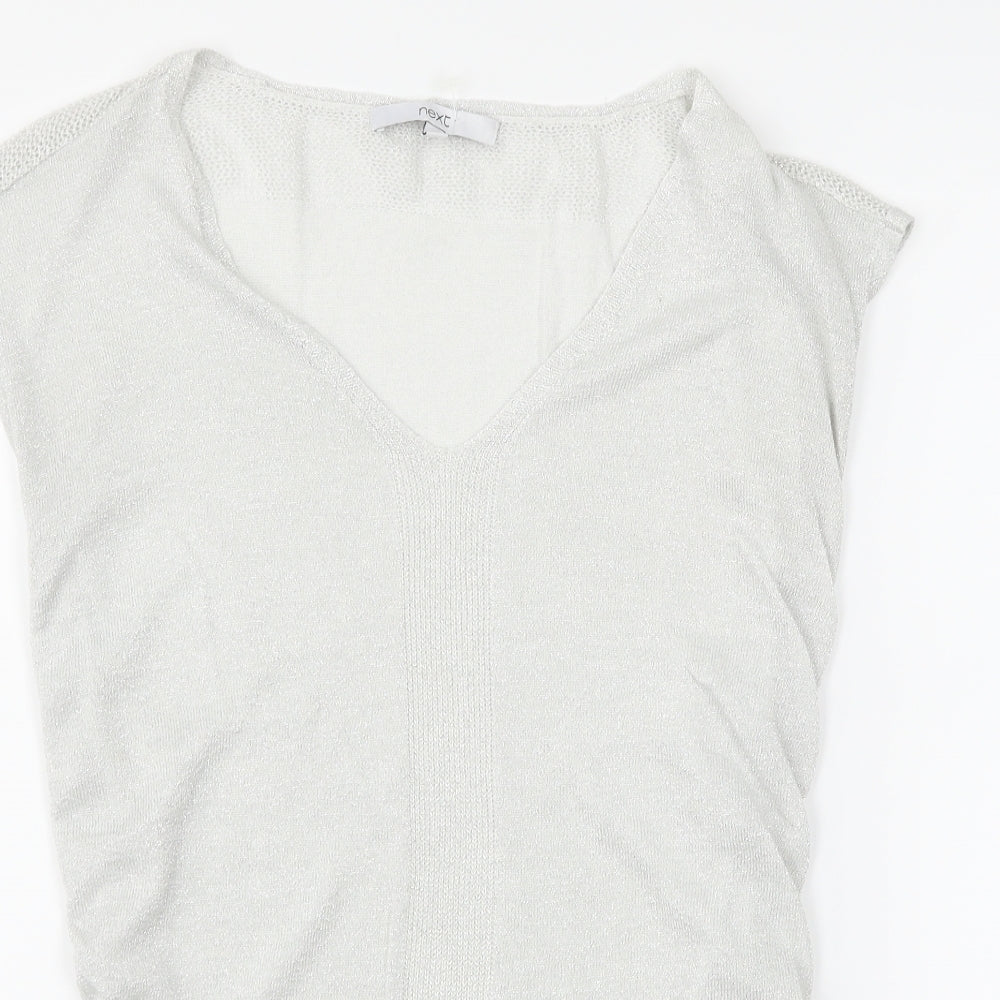 NEXT Womens Silver   Basic T-Shirt Size 6