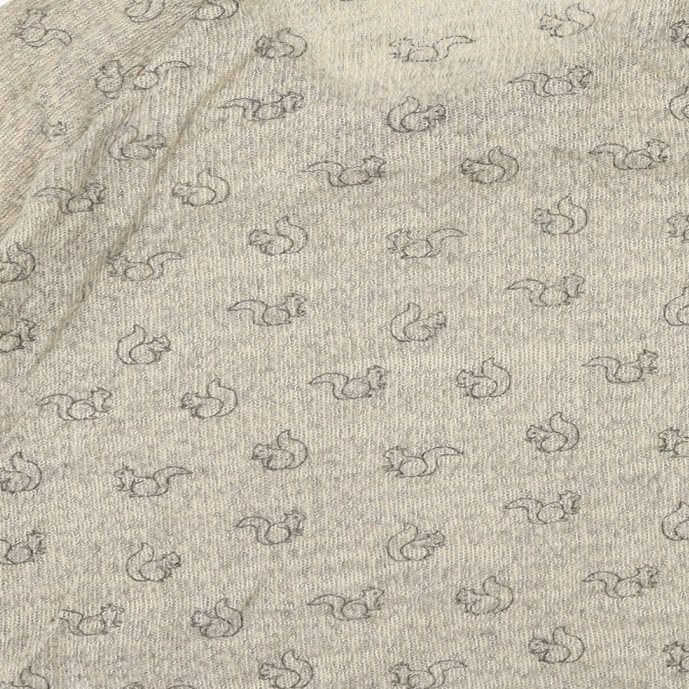 New Look Womens Beige   Pullover Jumper Size 14  - squirrel