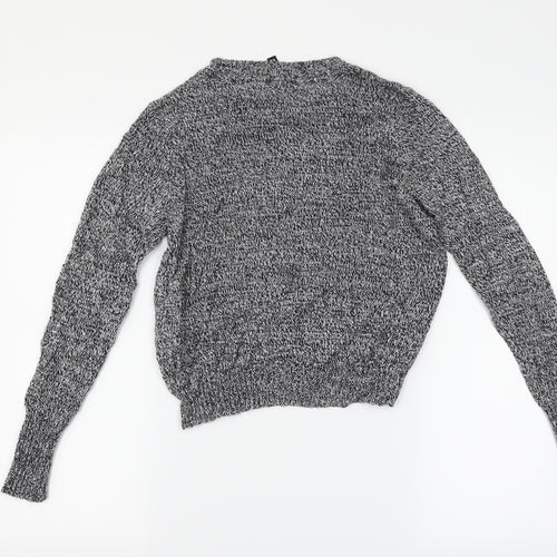 H&M Womens Black   Pullover Jumper Size XS