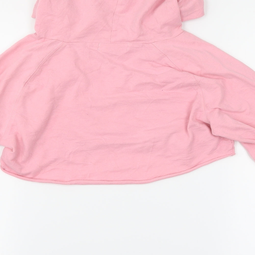 Pineapple Girls Pink   Pullover Hoodie Size 10-11 Years  - Cropped