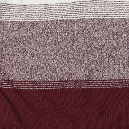 Primark Mens Red Striped  Pullover Jumper Size XL