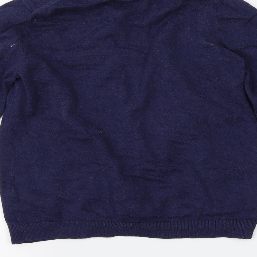 Mini Boden Girls Blue   Cardigan Jumper Size 11-12 Years  - Love heart print