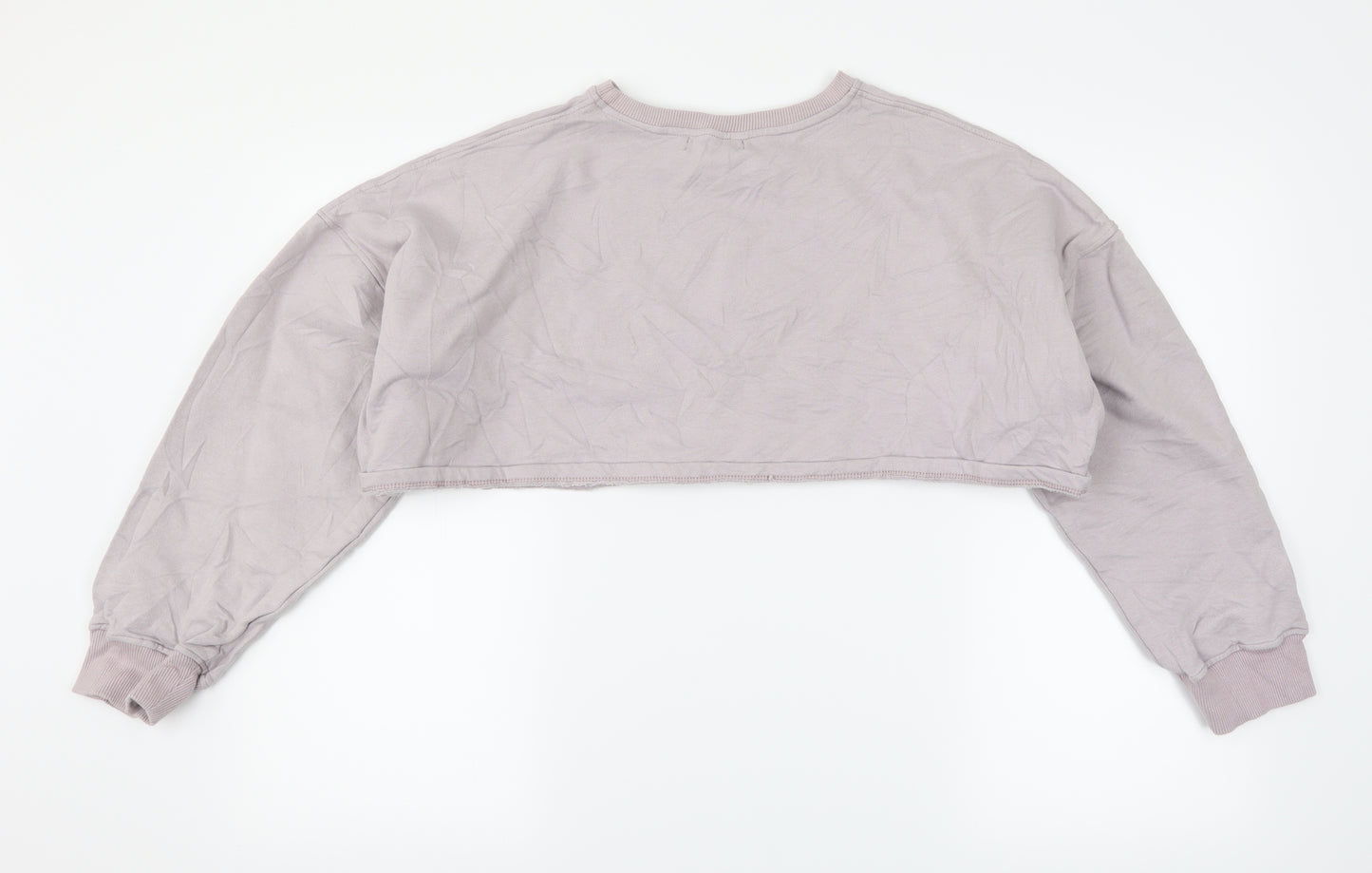 Motel Womens Purple   Pullover Sweatshirt Size S  - angel cropped