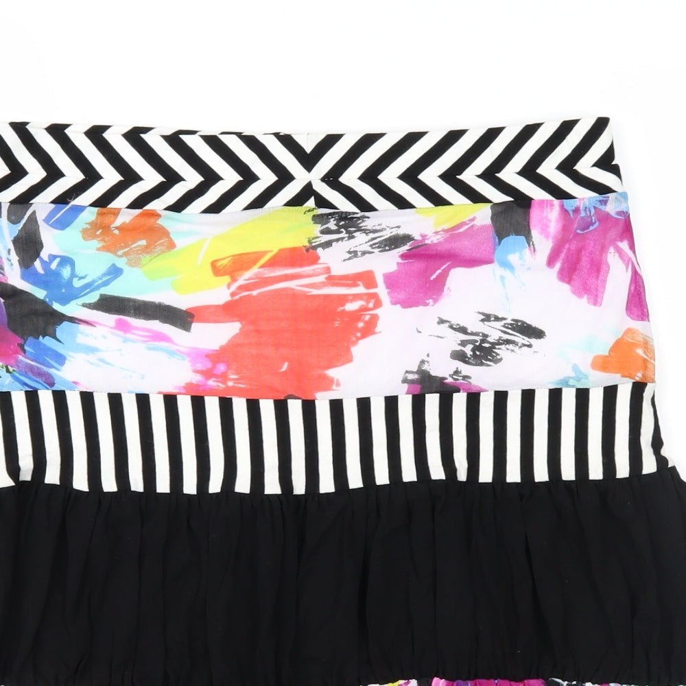 Sao Paulo Womens Multicoloured Geometric  Peasant Skirt Size 12