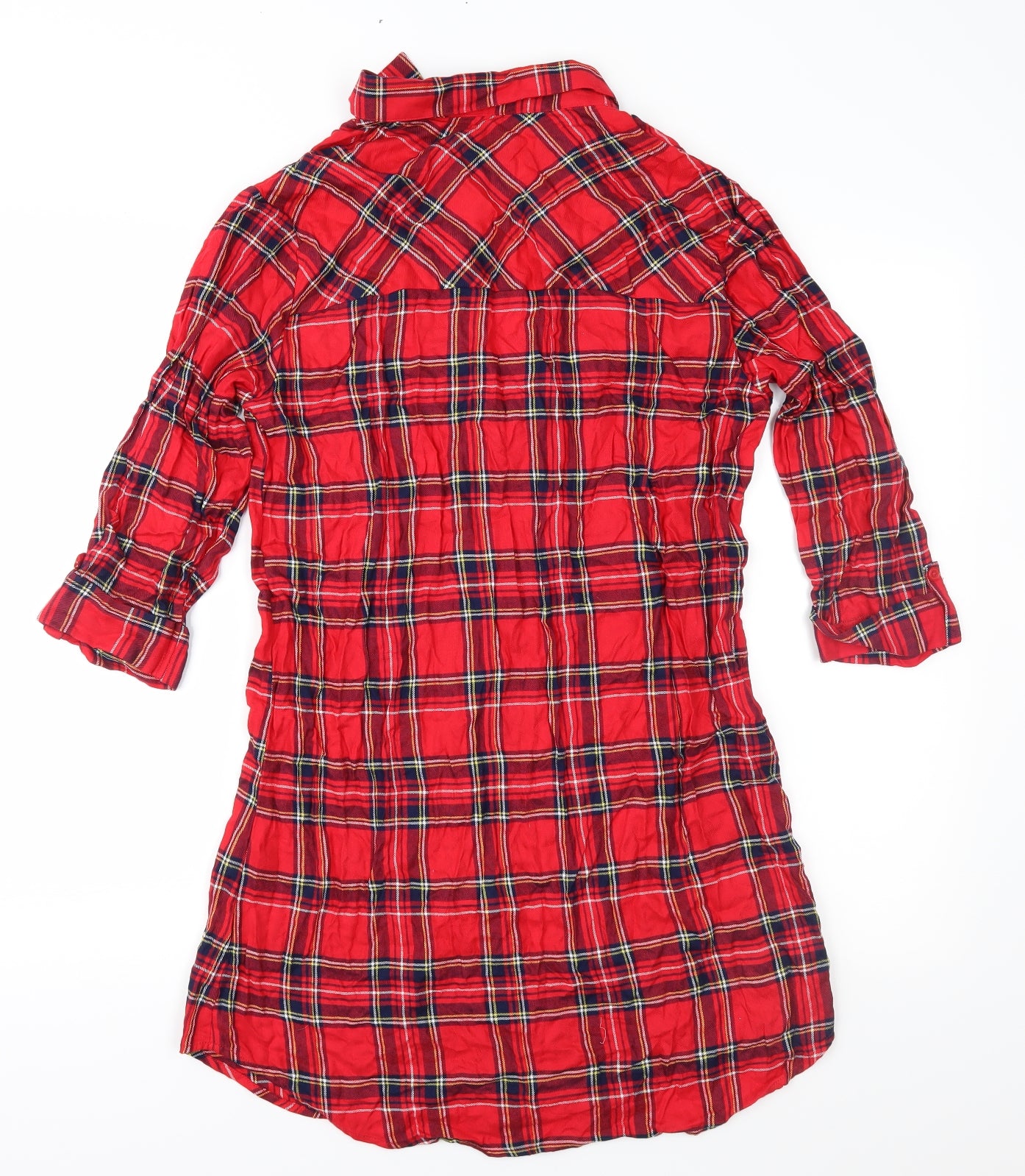 Love To Lounge Womens Red Plaid   Nightshirt Size M