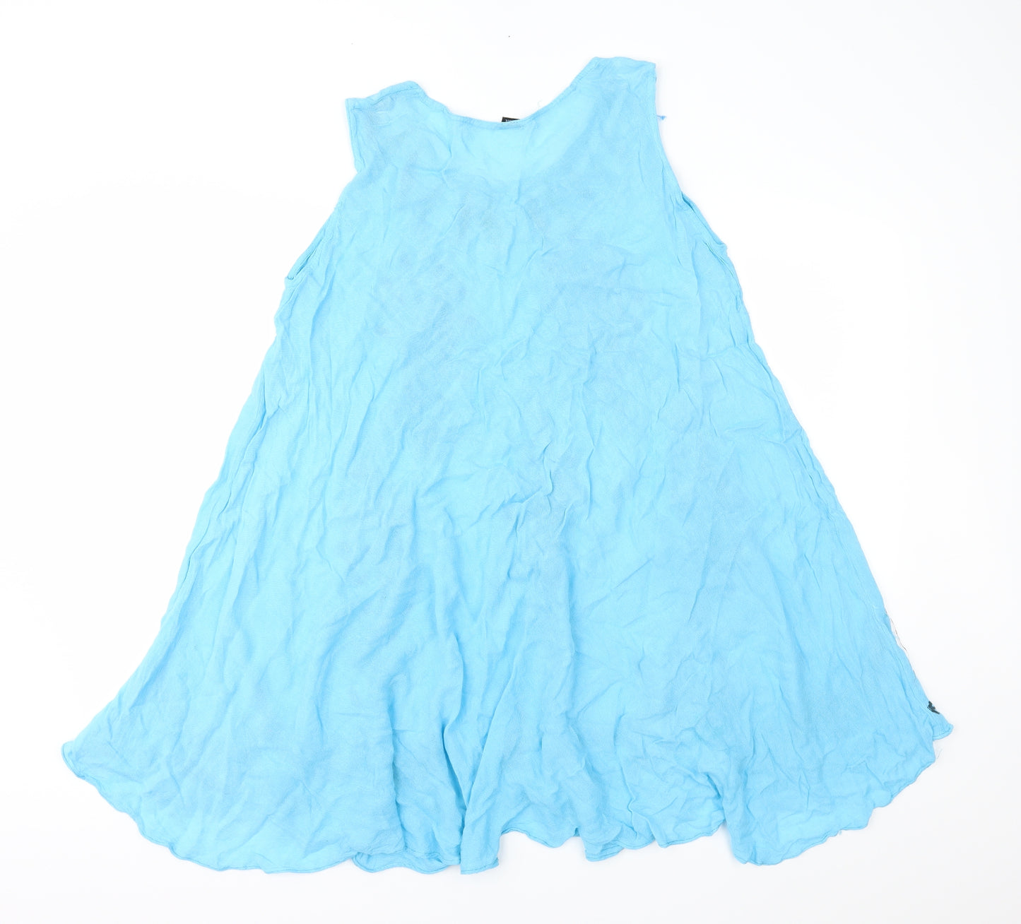 Preworn Womens Blue Geometric  Fit & Flare  One Size