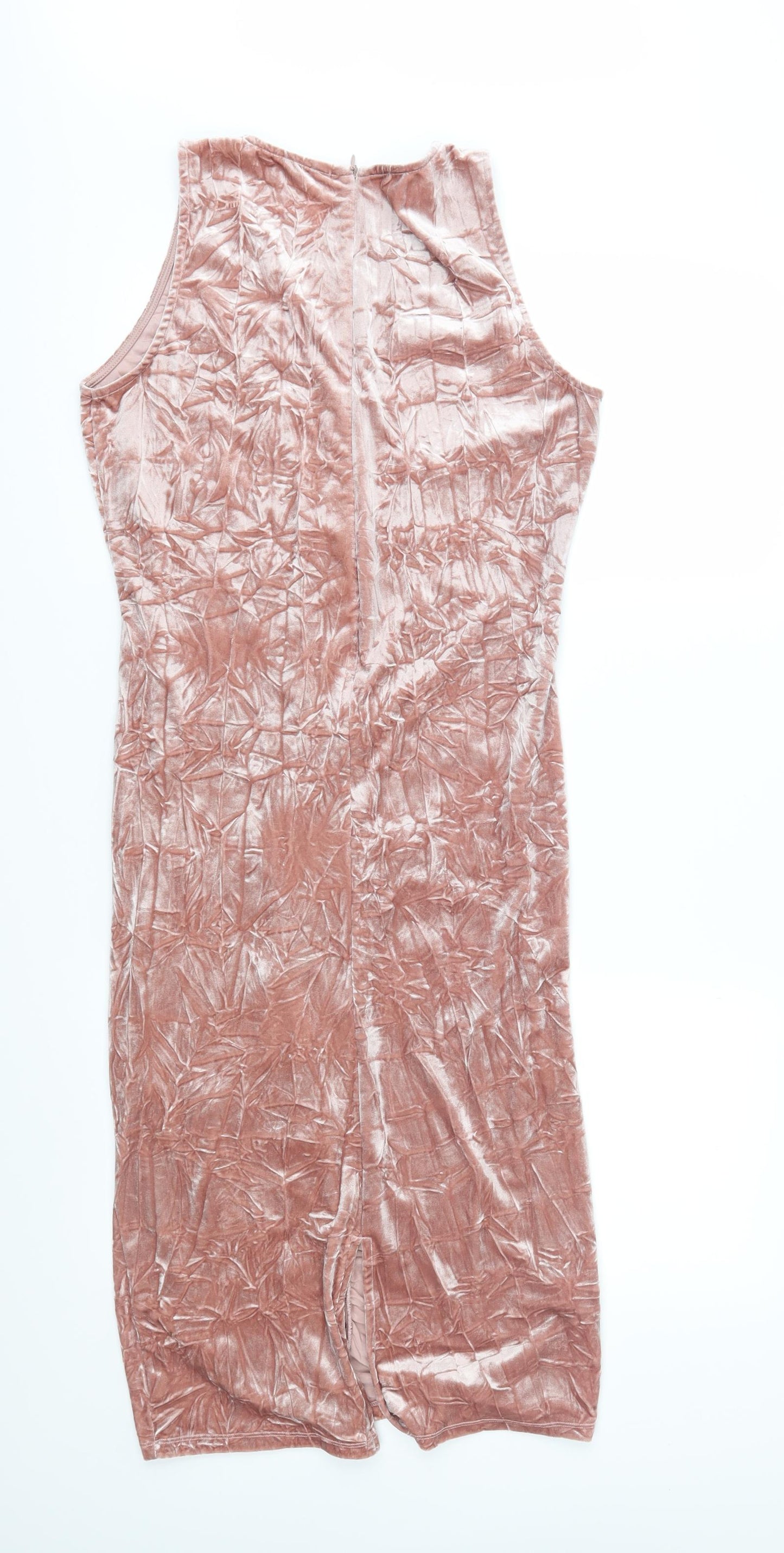 NEXT Womens Pink  Velour Sheath  Size 14