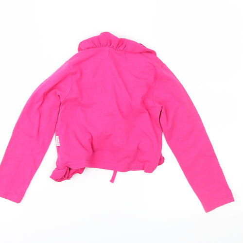 Pom Pom Girls Pink  Jersey Jacket  Size 6 Years