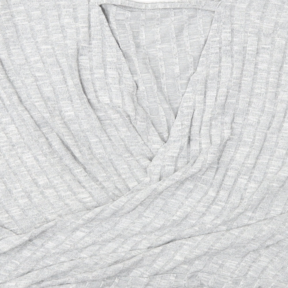 Papaya Womens Grey  Knit Pullover Jumper Size L