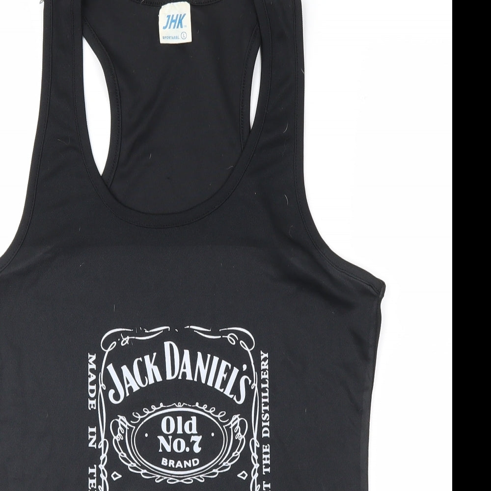 JHK Mens Black   Basic Tank Size L