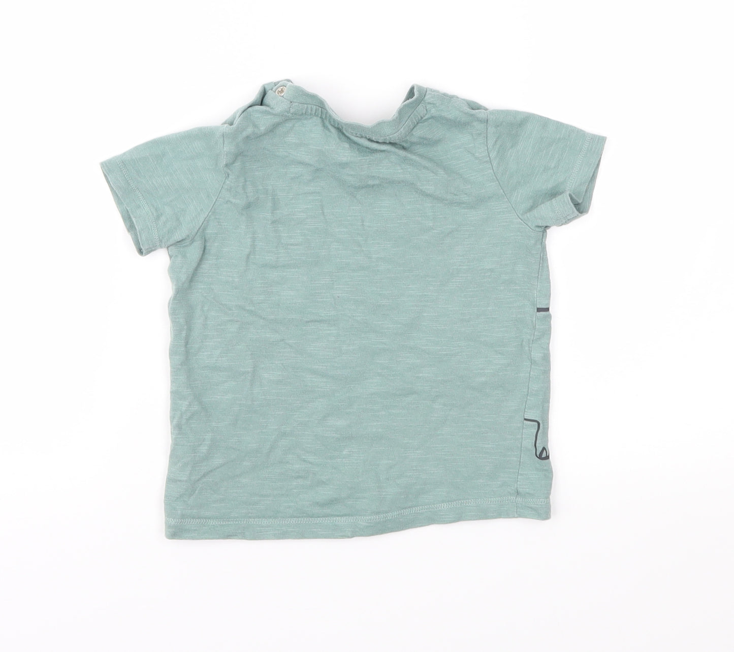 F&F Baby Green Geometric Jersey Basic T-Shirt Size 18-24 Months