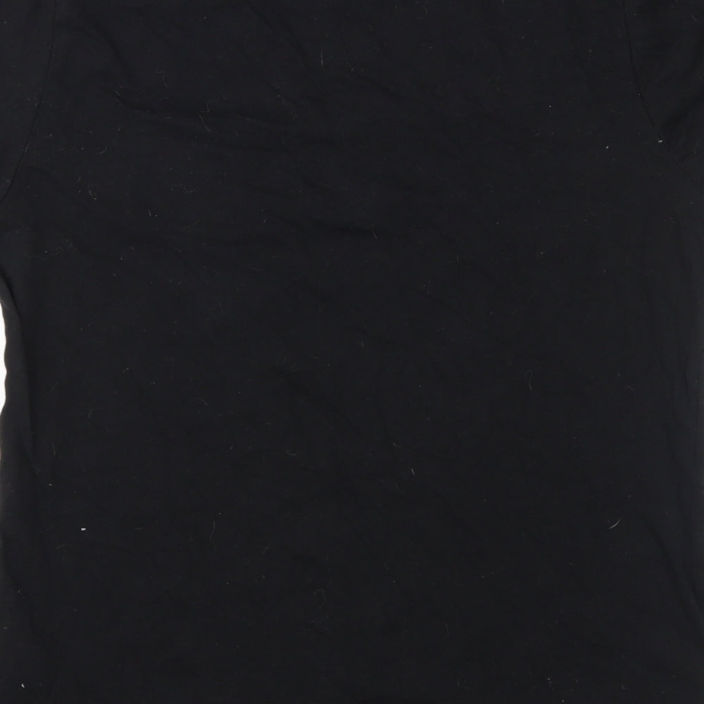 Atmosphere Womens Black  Jersey Basic T-Shirt Size 12  - Pumpkin