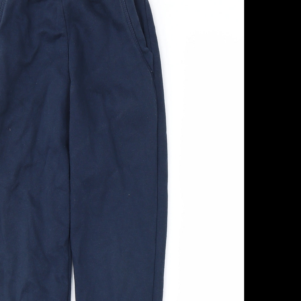 Primark Boys Blue  Jersey Jogger Trousers Size 8-9 Years