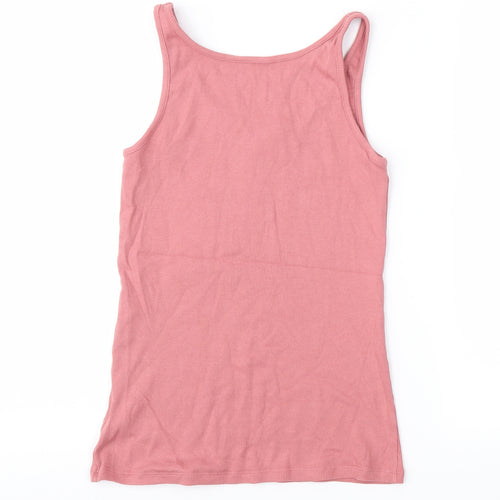 Marks and Spencer Womens Pink  Jersey Basic Tank Size 10
