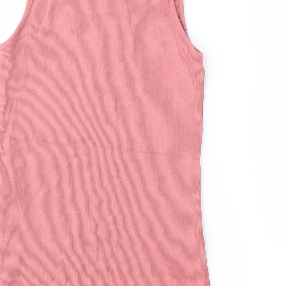 Marks and Spencer Womens Pink  Jersey Basic Tank Size 10
