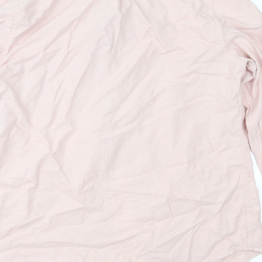 Primark Mens Pink    Button-Up Size M