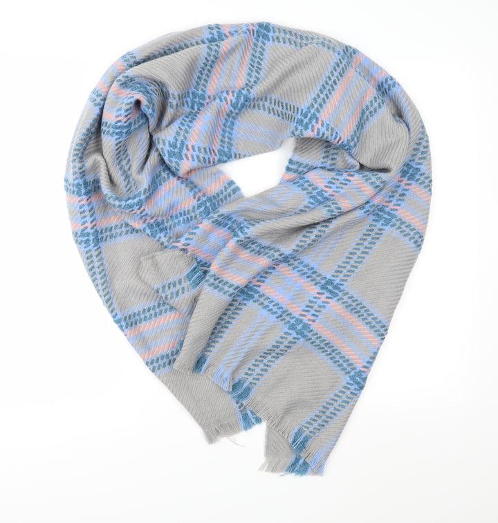 Prew Womens Grey Check   Shawl/Wrap