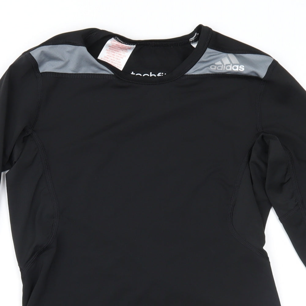 adidas Girls Black   Basic T-Shirt Size 11-12 Years