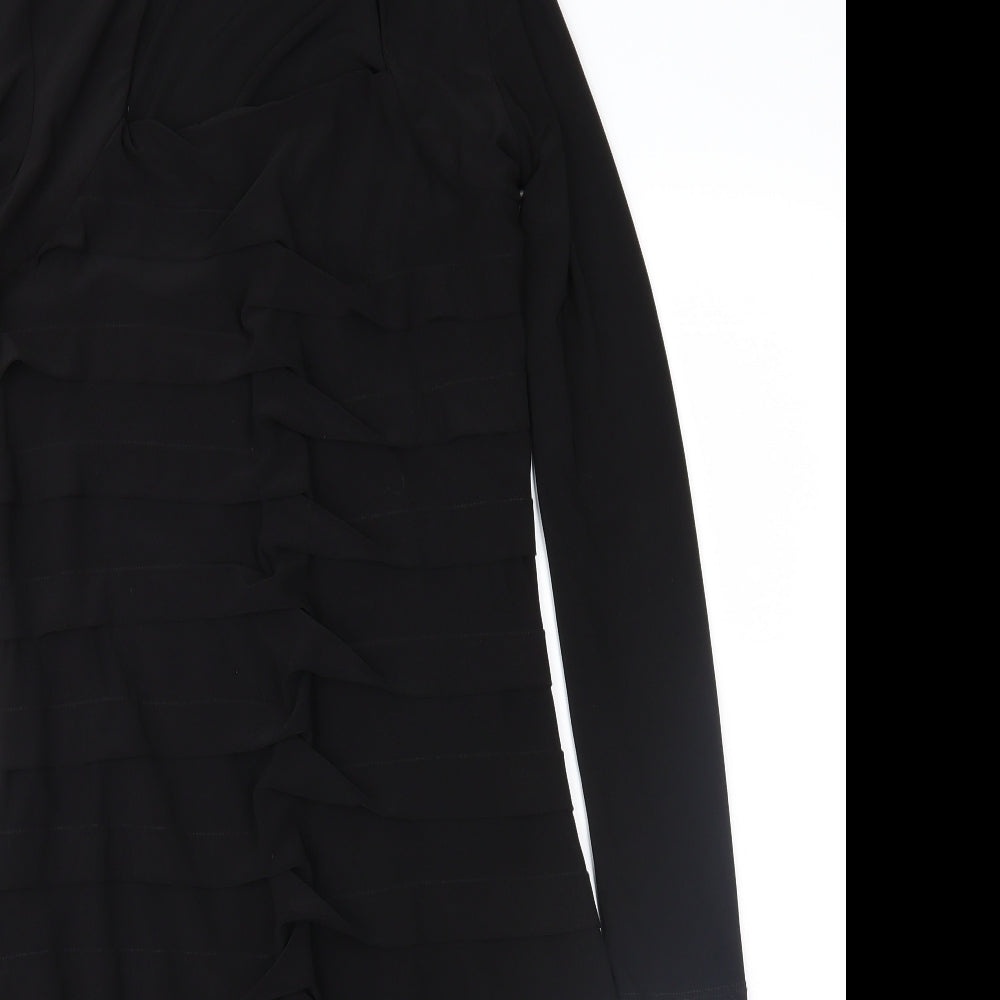 Roman Womens Black   Sheath  Size 12