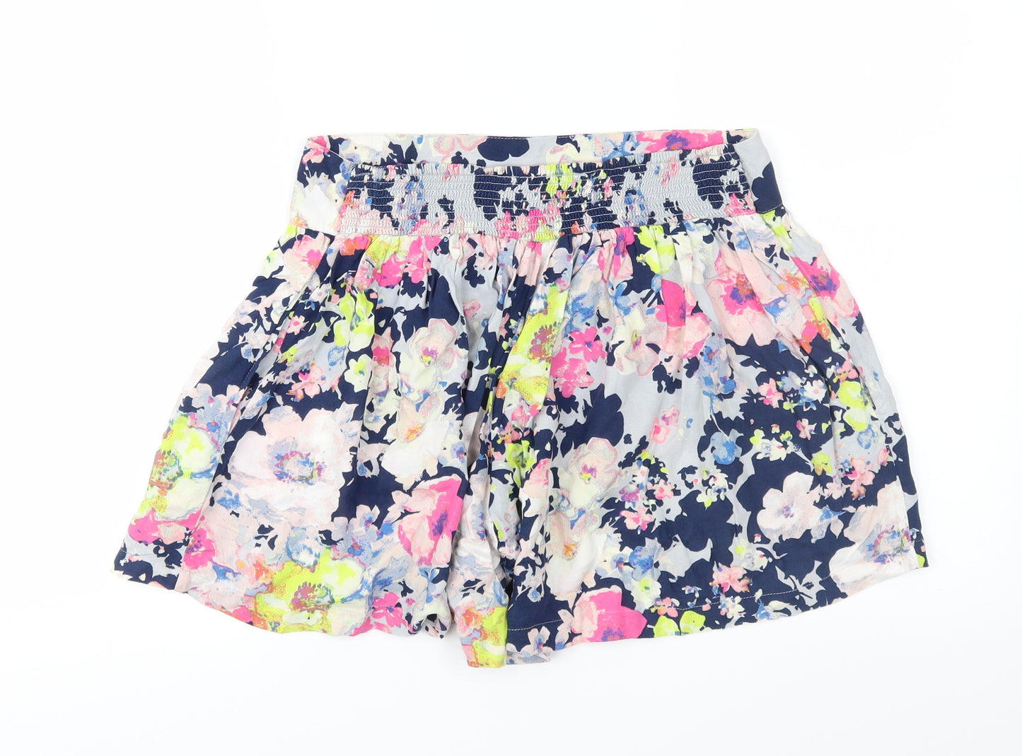 NEXT Womens Blue Floral  Culotte Shorts Size 10