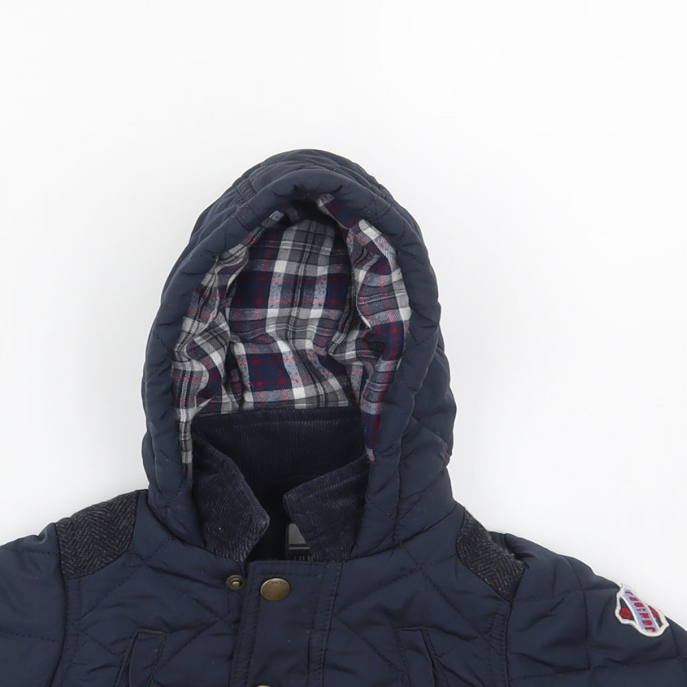 Jasper Conran Boys Blue Argyle/Diamond  Jacket  Size 36 Months