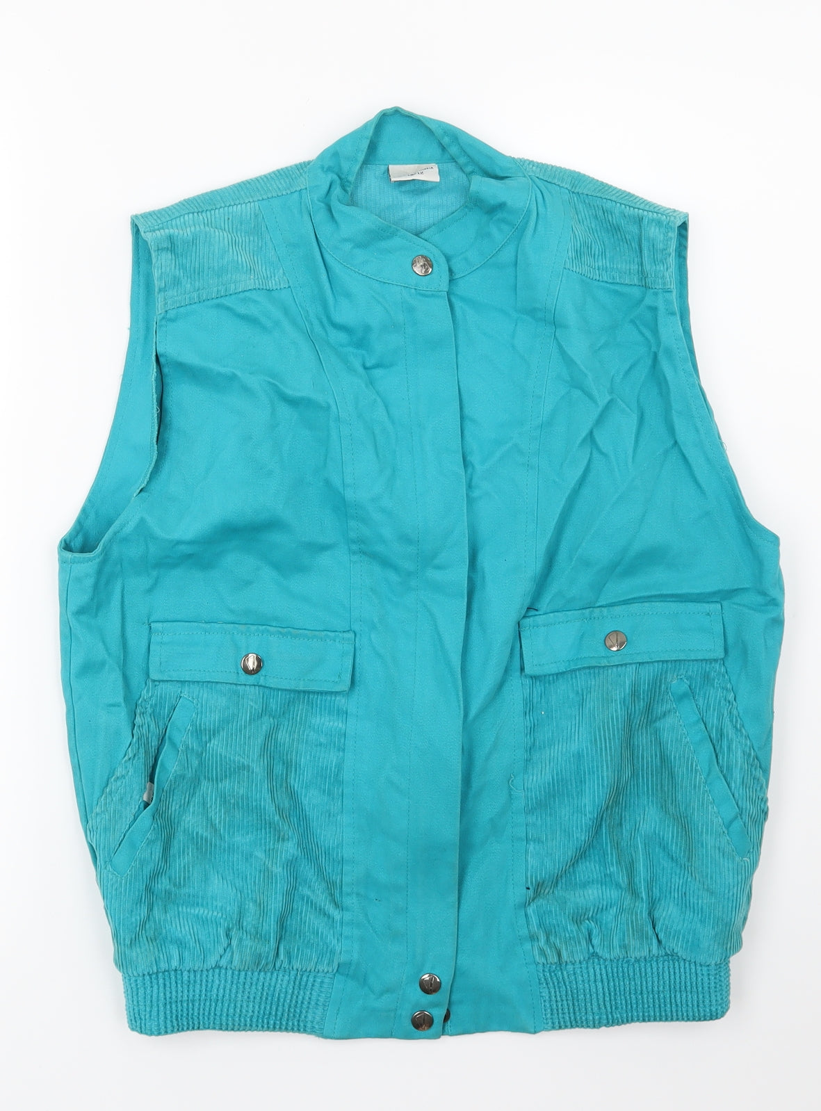 ECCO Womens Blue  Denim Gilet Jacket Size 10