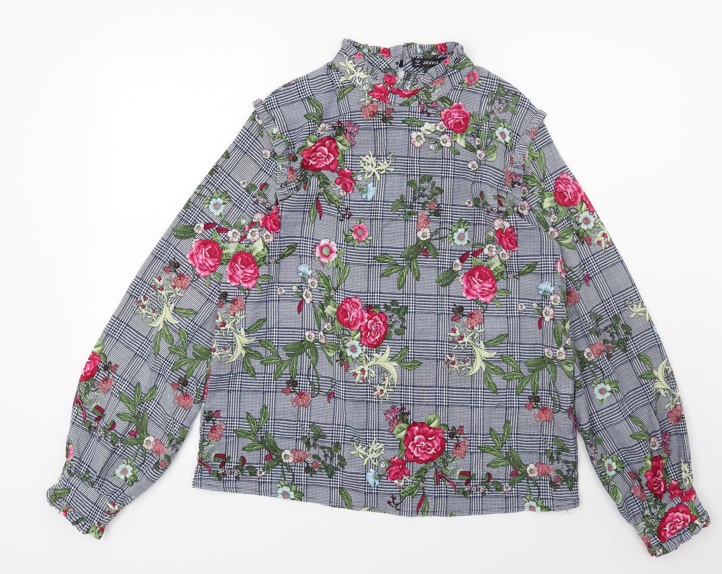 Jeuvre Womens Multicoloured Floral  Basic Blouse Size S