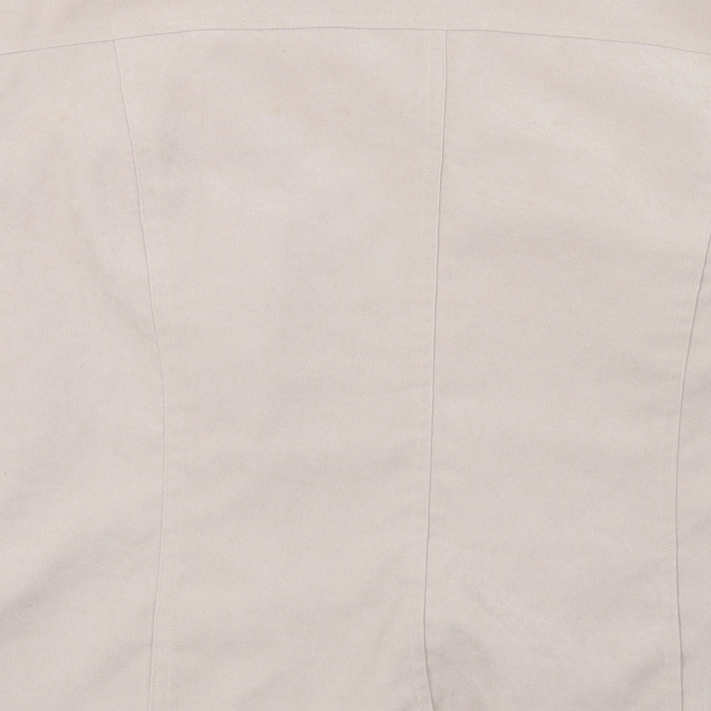 Bonmarché Womens Beige  Velour Jacket  Size 20