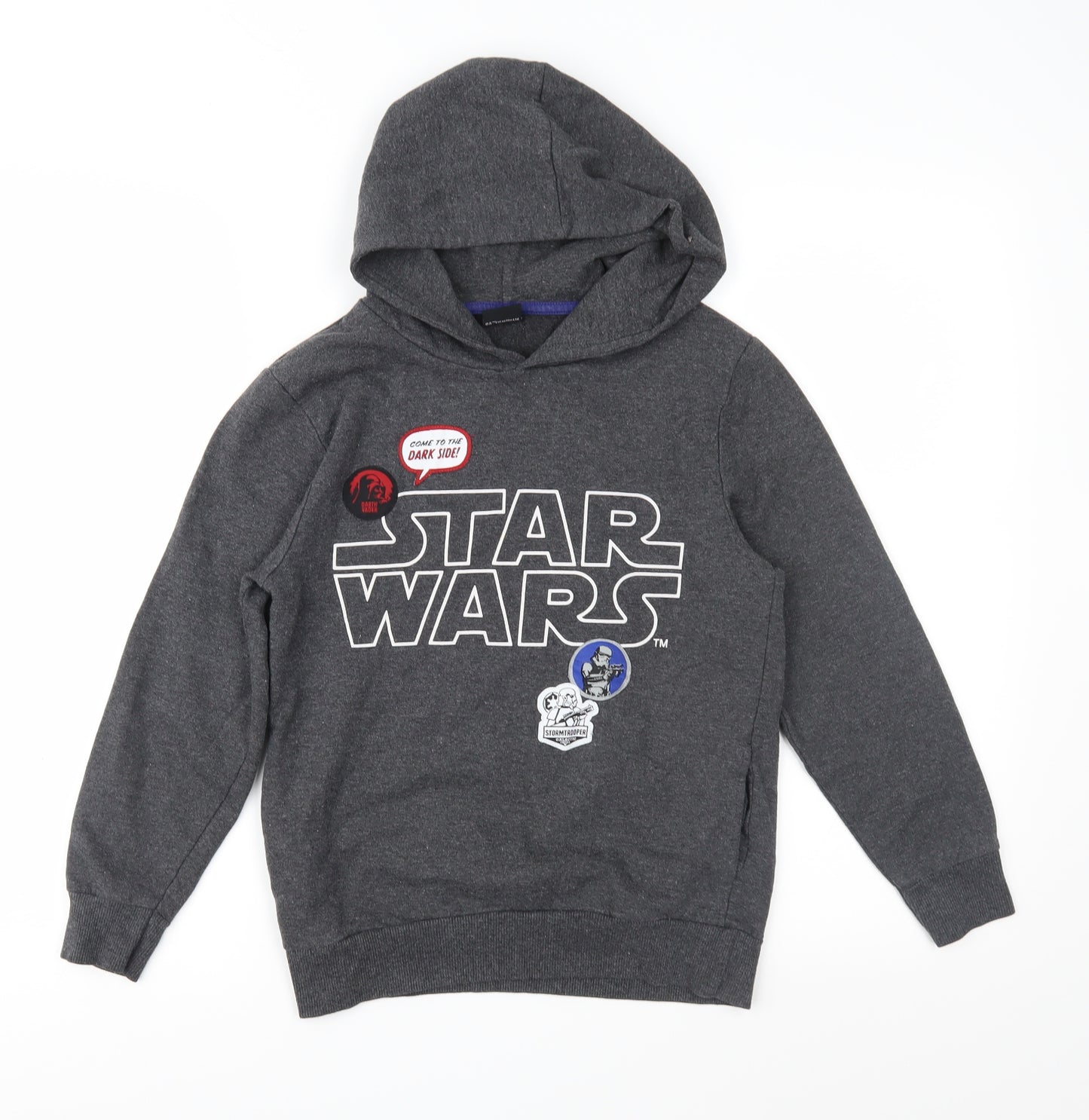 Star Wars Boys Grey   Pullover Hoodie Size 8-9 Years  - Star Wars