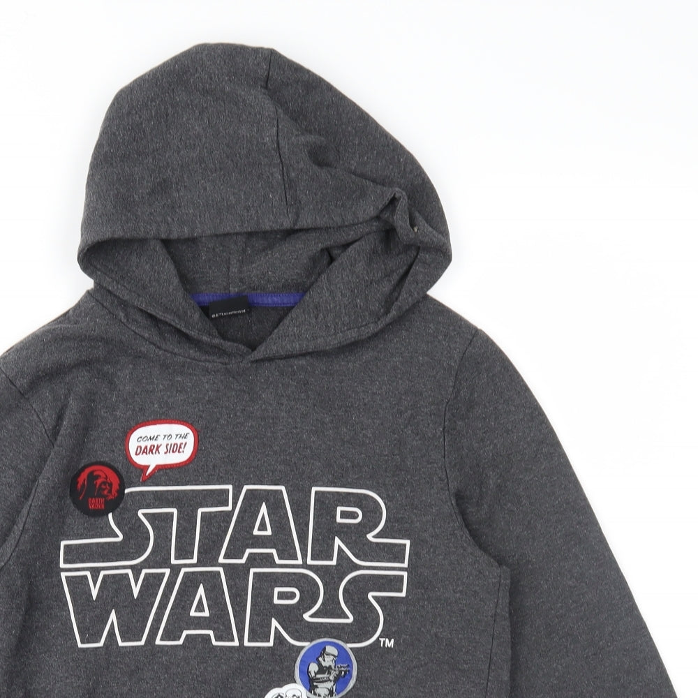 Star Wars Boys Grey   Pullover Hoodie Size 8-9 Years  - Star Wars