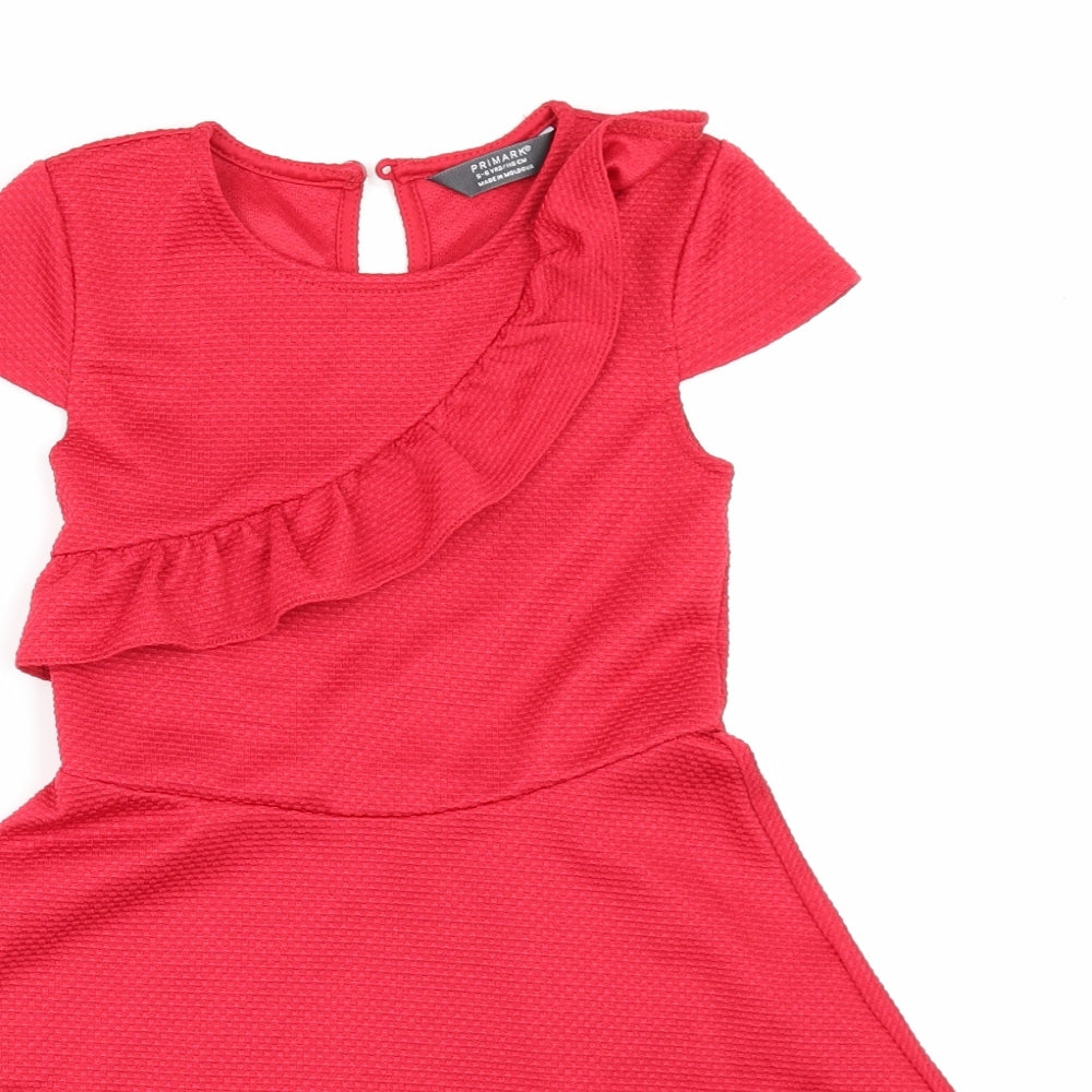 Primark Girls Red   A-Line  Size 5-6 Years