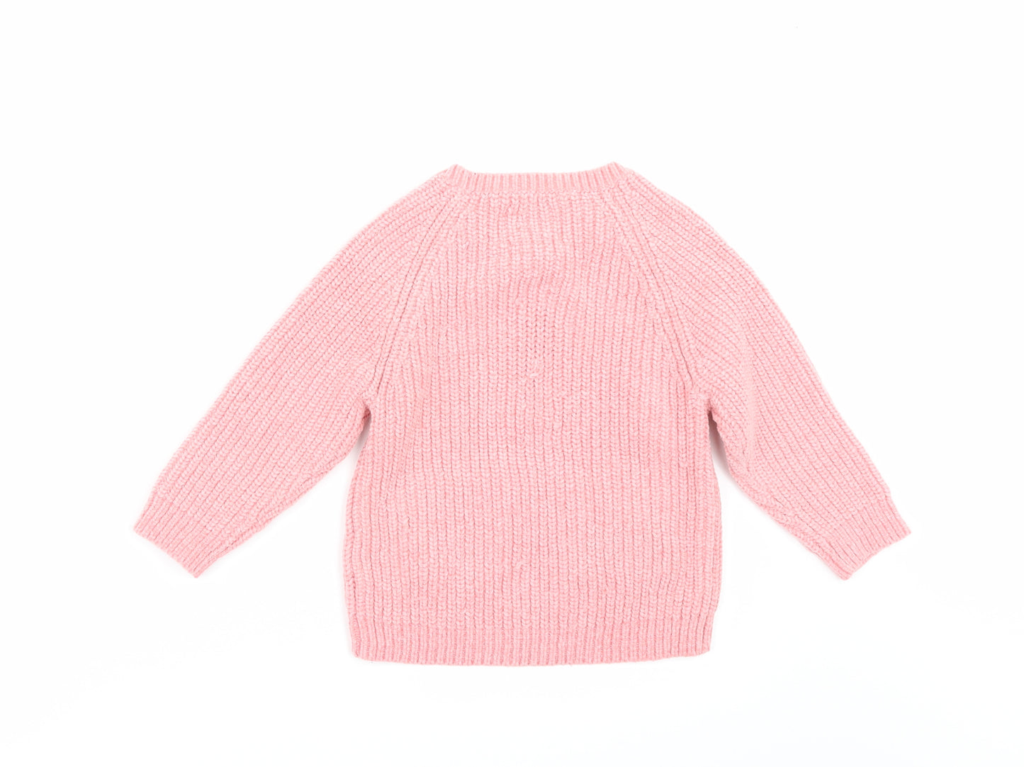 F&F Girls Pink   Pullover Jumper Size 2-3 Years