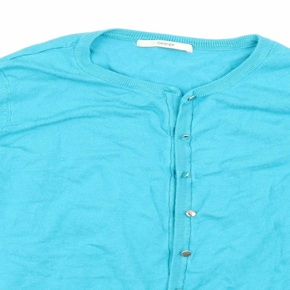 George Womens Blue   Cardigan Jumper Size 12