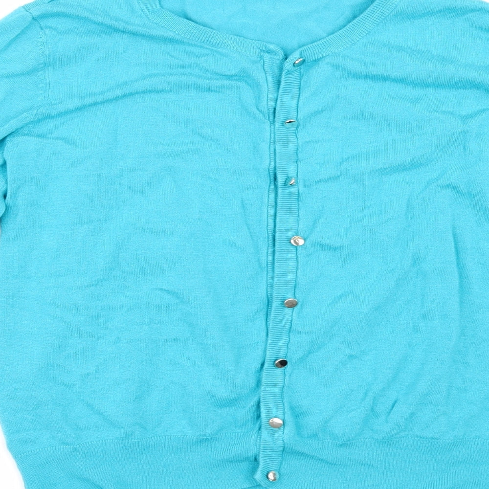 George Womens Blue   Cardigan Jumper Size 12