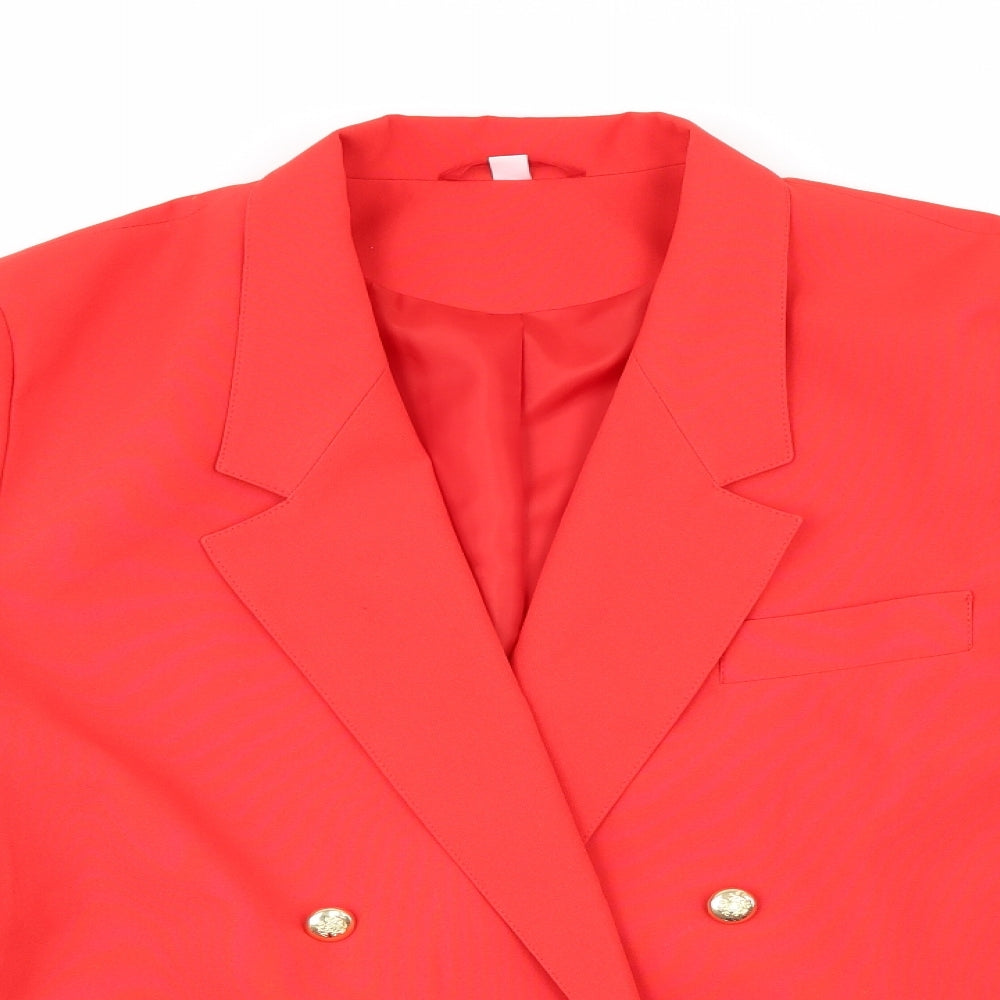 First Avenue Womens Orange   Jacket Blazer Size 16
