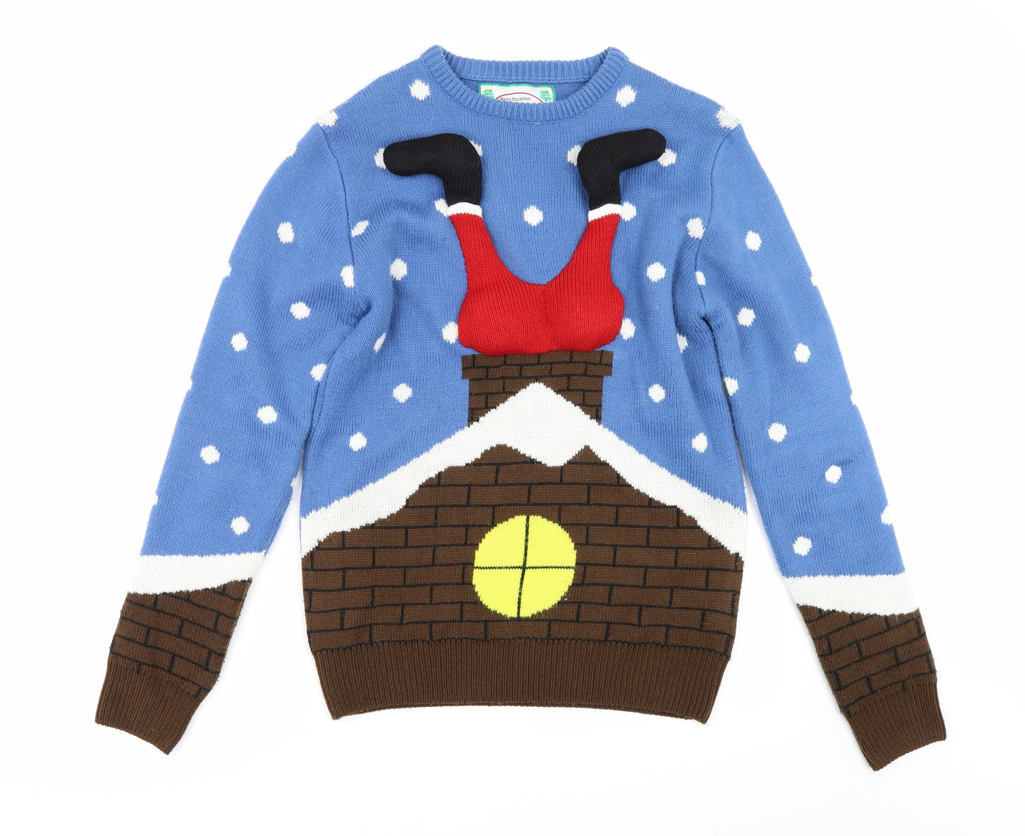 Cedar Wood State Mens Blue   Pullover Jumper Size S  - CHRISTMAS